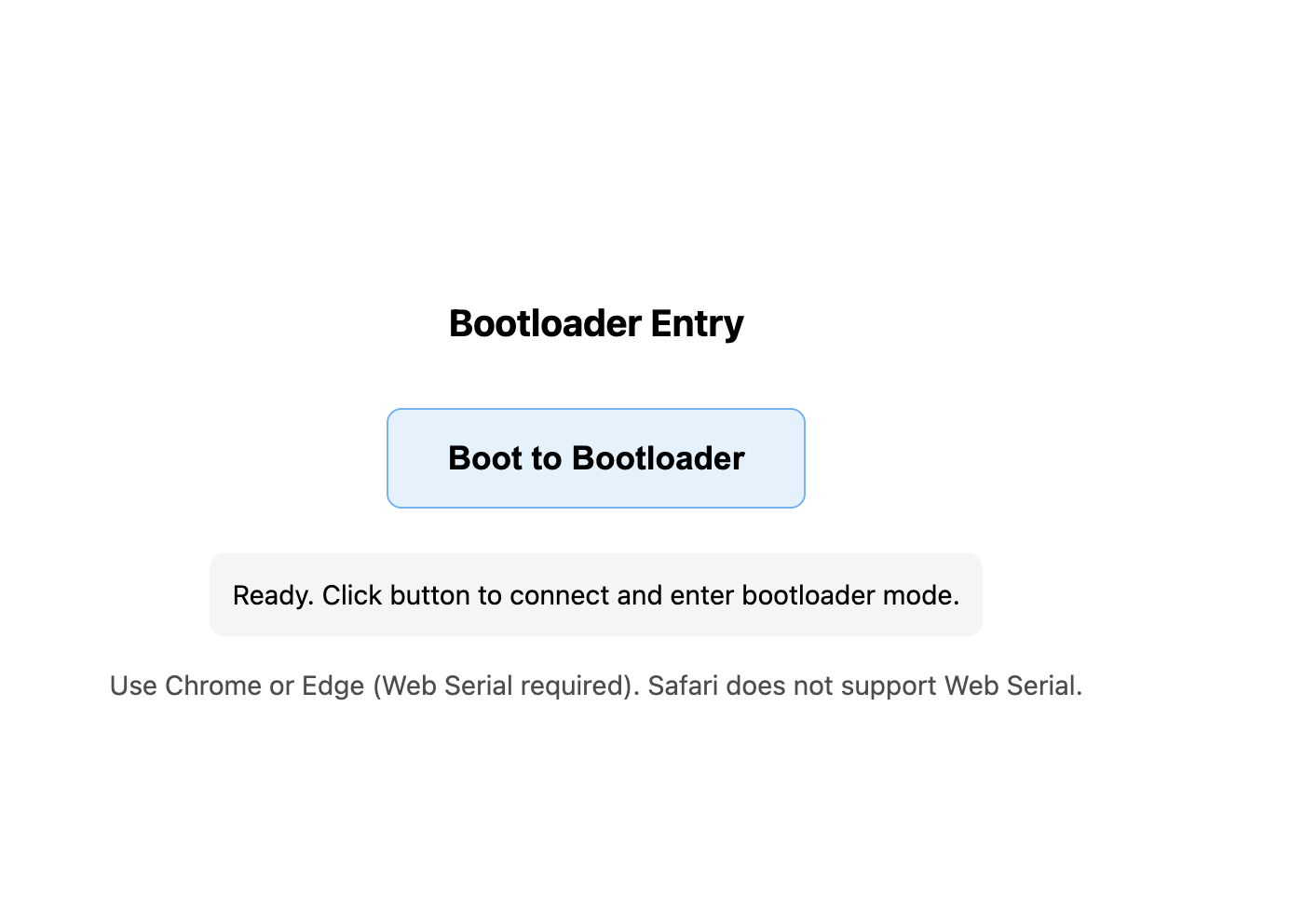 Just Boot Interface